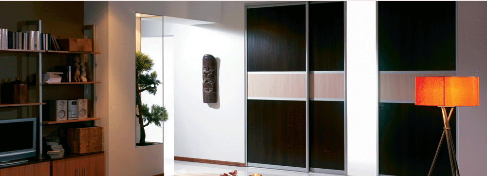 Room Divider with Made to Measure Sliding Wardrobe Doors